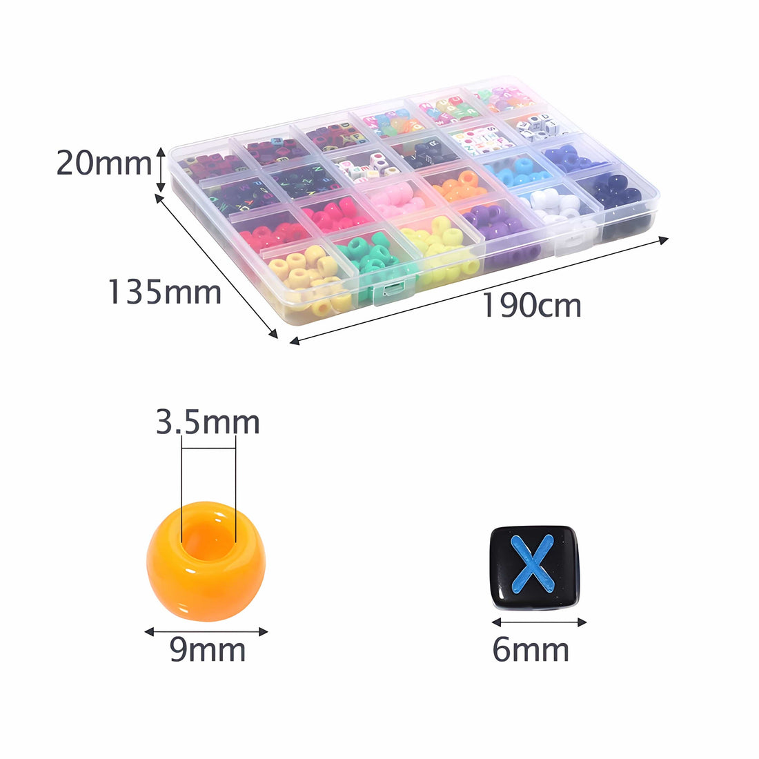Rave Essentials Co. 960pc Essential Kandi Bracelet Kit