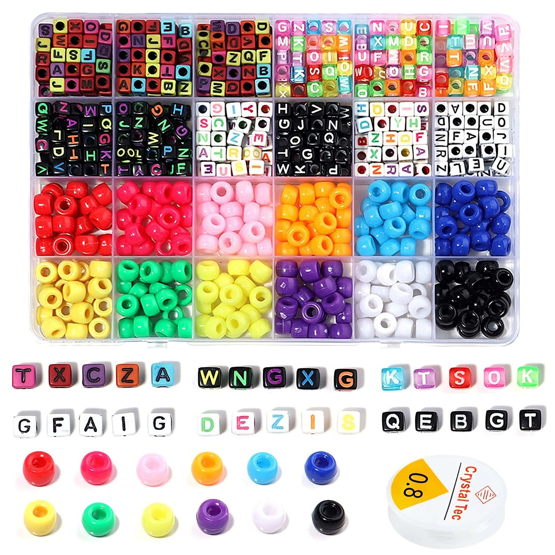 Rave Essentials Co. 960pcs Standard Kandi Making Kit 960pc Essential Kandi Bracelet Kit