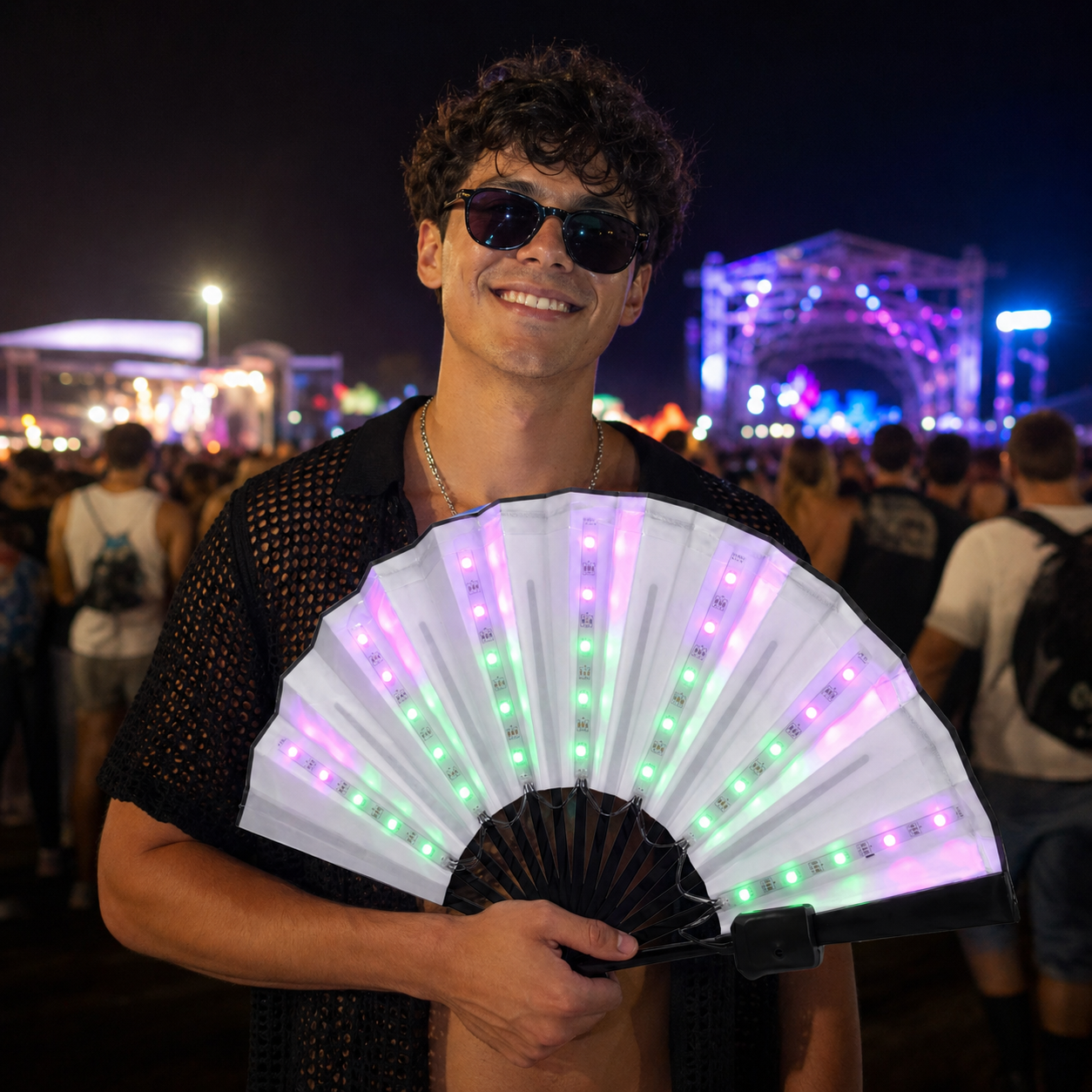 Remote Color Changing LED Fan