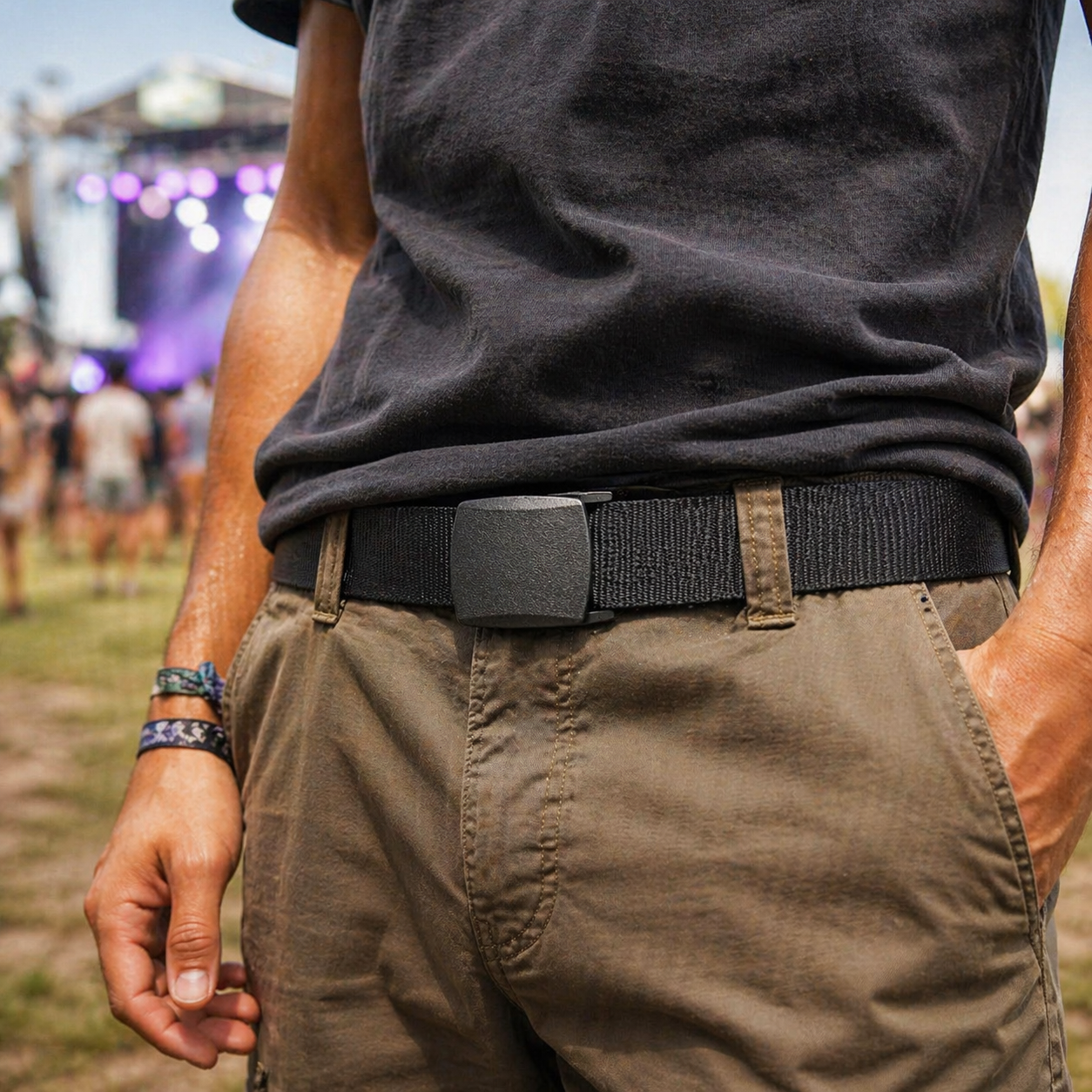 Secret Stash Compartment Belt