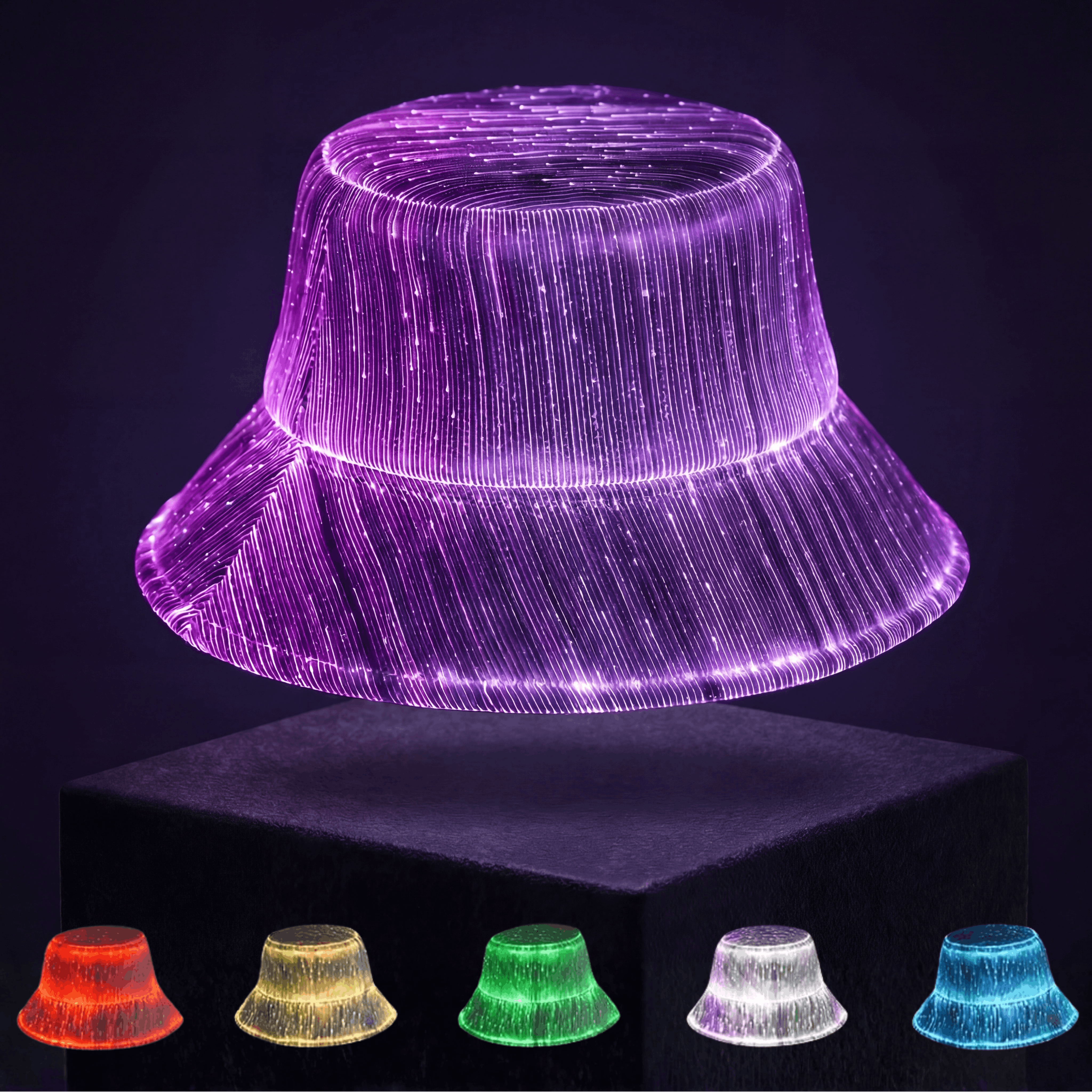 Full Color Changing LED Bucket Hat
