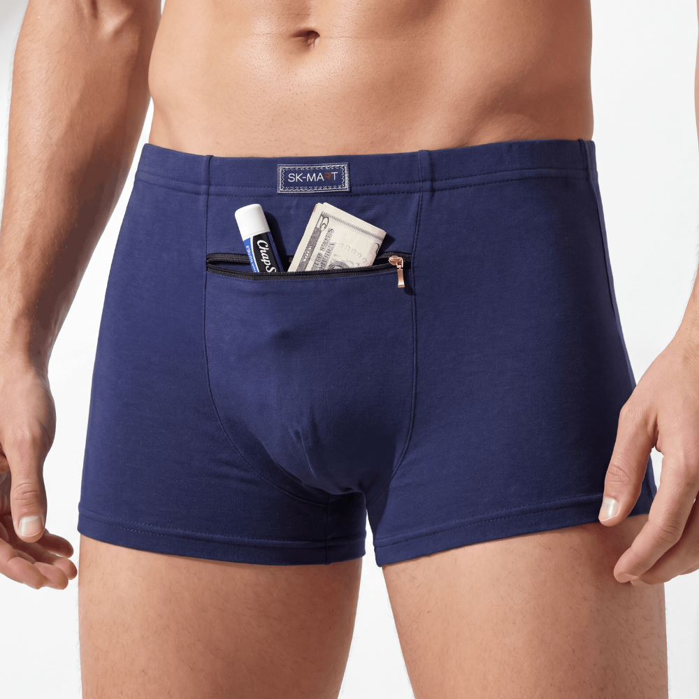 Hidden Zipper Stash Boxers