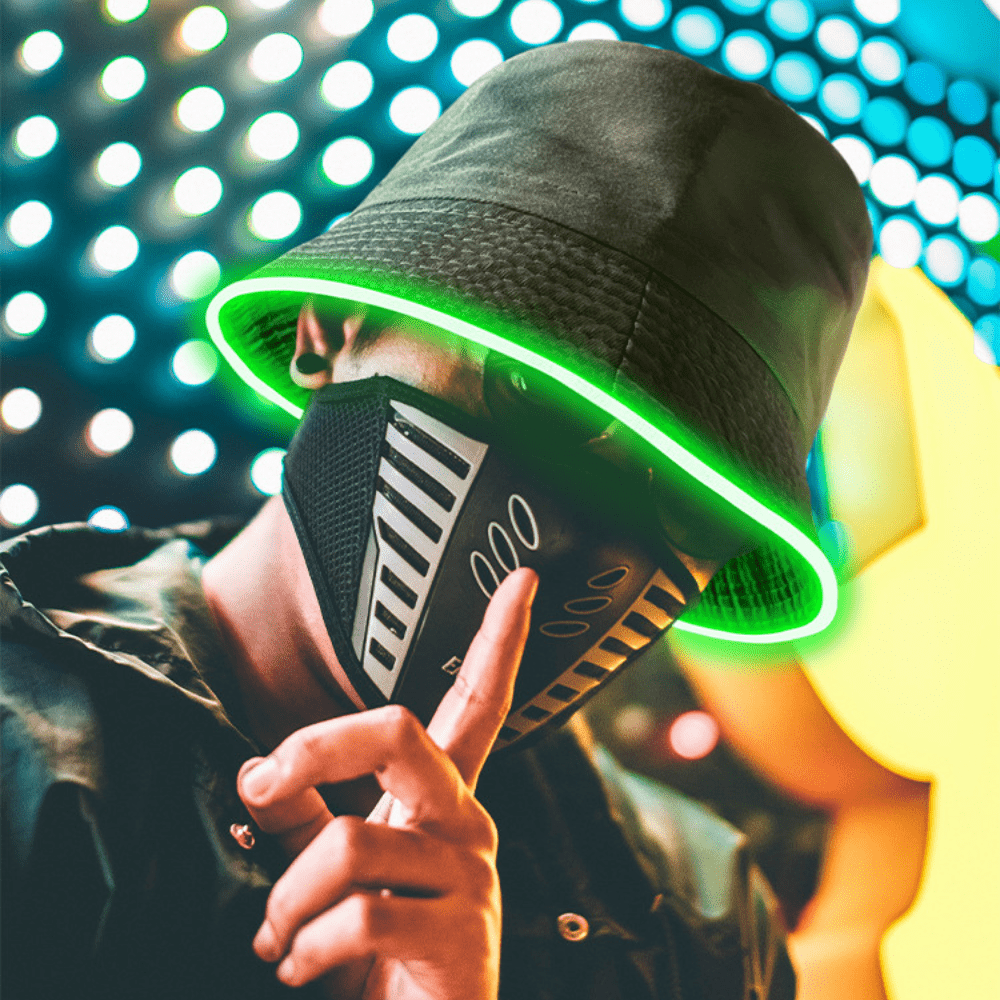Brim LED Glow Color Changing Bucket Hat