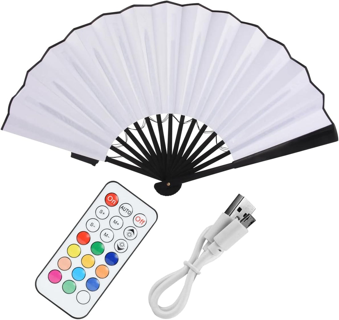 Rave-Essentials Co. Colorful Remote Controlled Color Changing Luminus™ LED Rave Fan