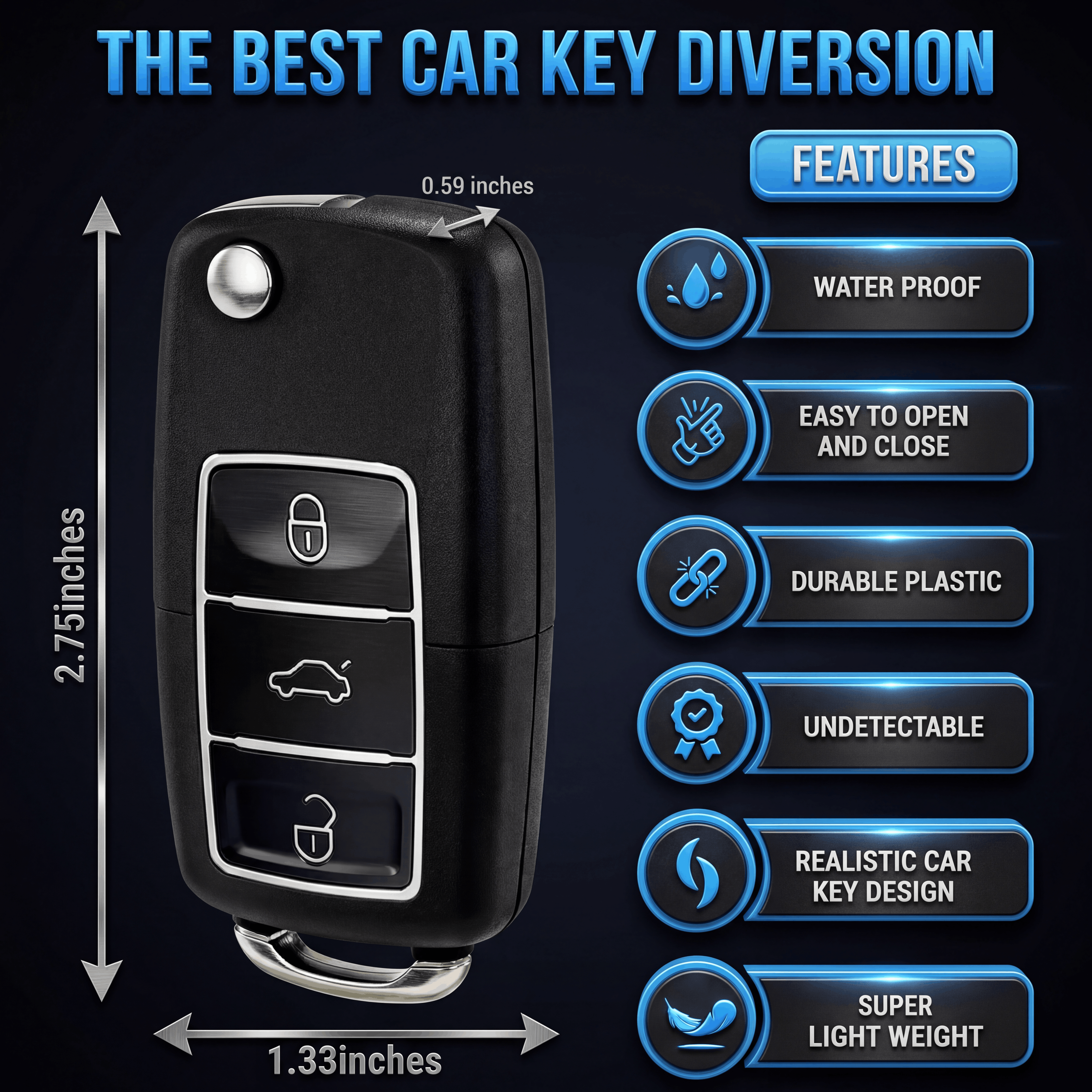 Secret Stash Disguised Car Key