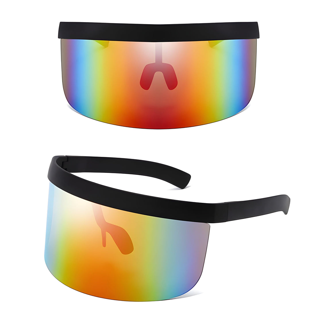 IRIDESCENT® Half-Face Shield Visor - Rave Essentials
