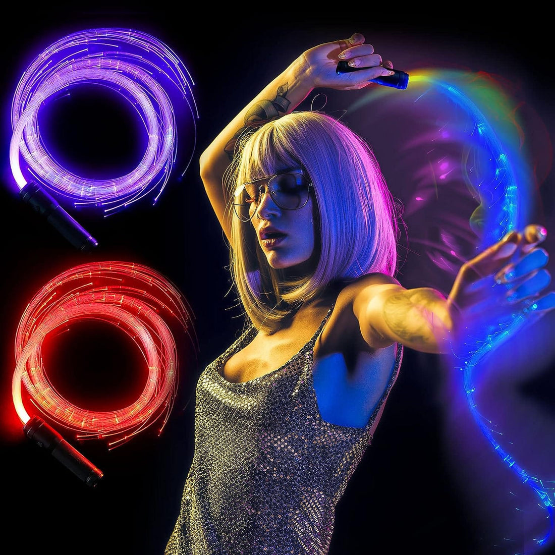 Rave Essentials Co. KandiFlow™ Rechargeable LED Dance Whip