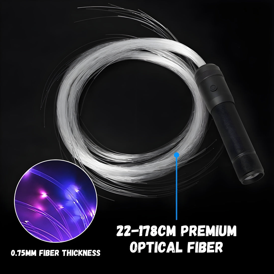 Rave Essentials Co. KandiFlow™ Rechargeable LED Dance Whip