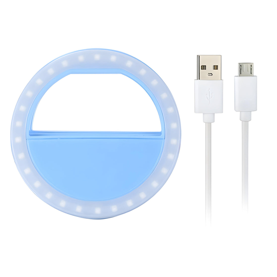 Rave Essentials Co. LED Clip-On Phone Ring Light (Rechargeable)