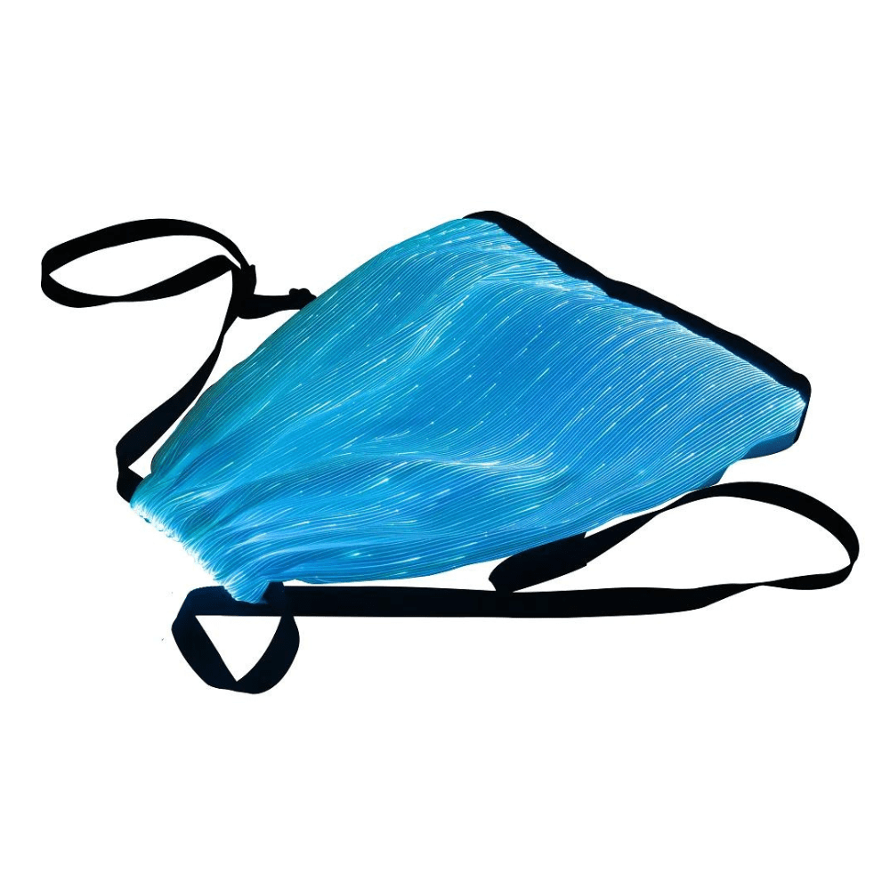 Rave Essentials Co. LED Luminus™ Fiber Optic Drawstring Bag