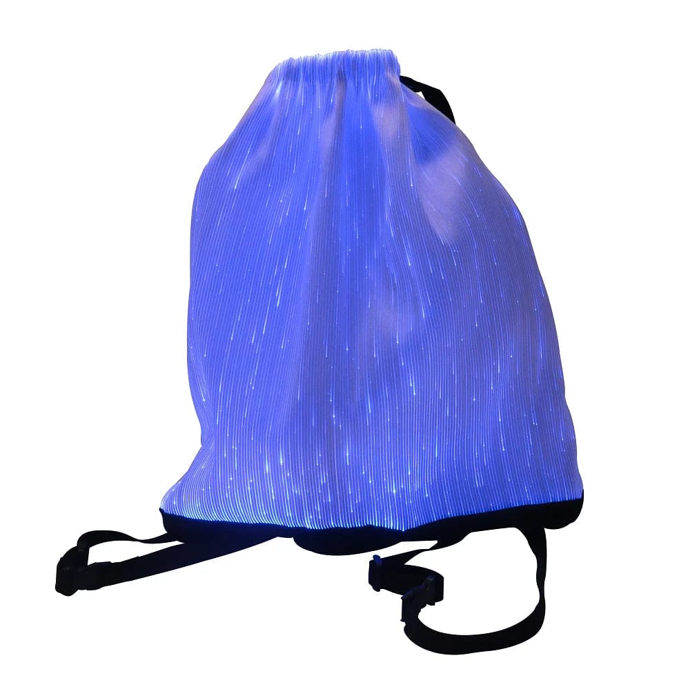 Rave Essentials Co. LED Luminus™ Fiber Optic Drawstring Bag