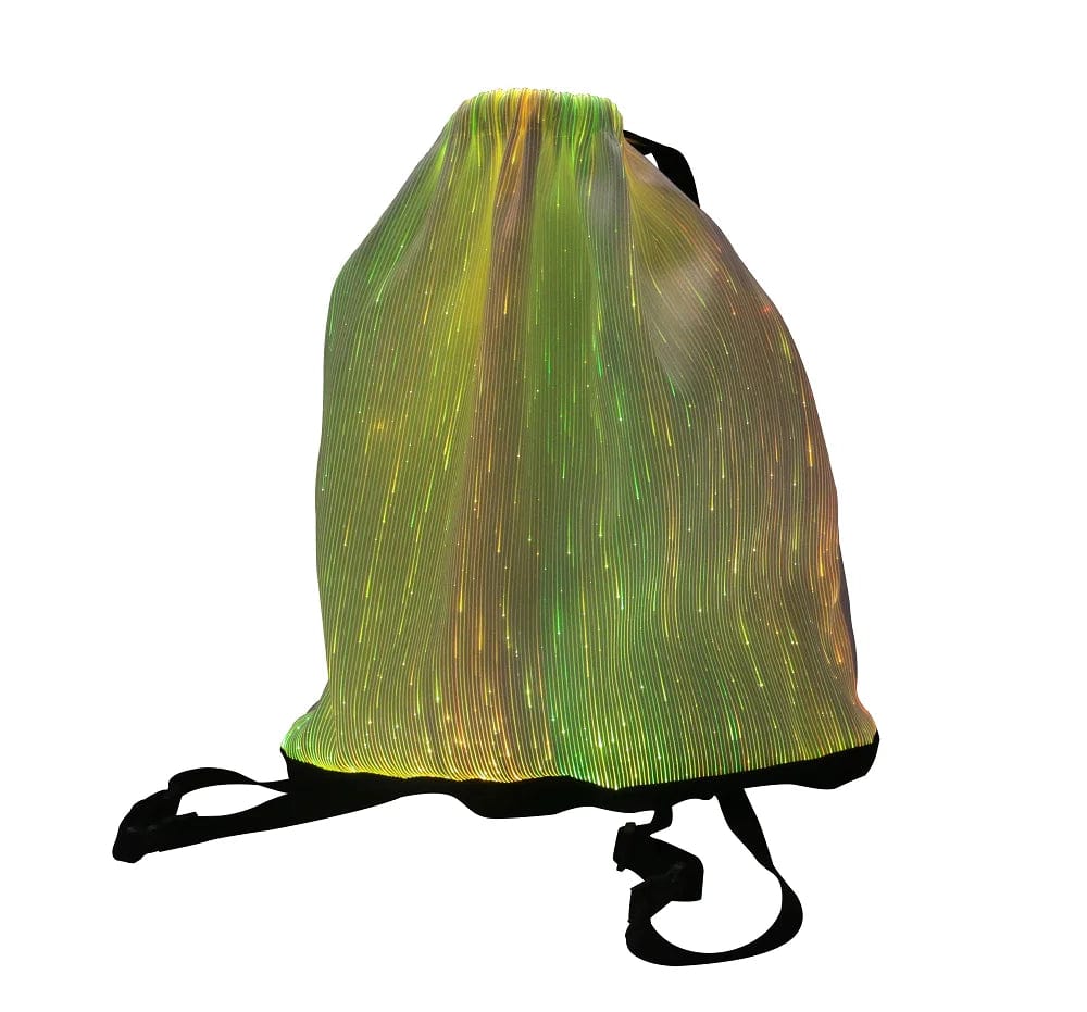 Rave Essentials Co. LED Luminus™ Fiber Optic Drawstring Bag