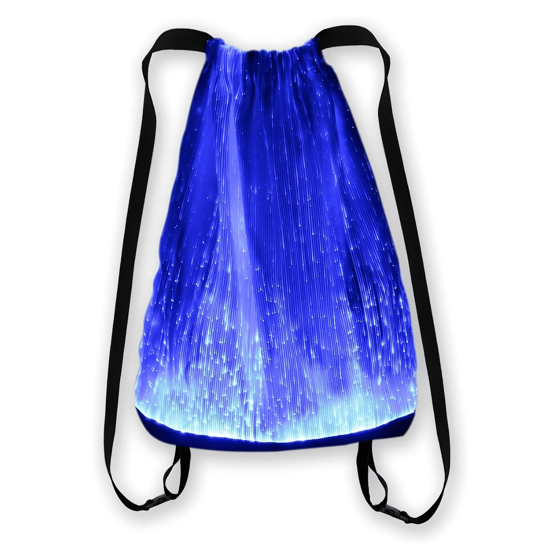 Rave Essentials Co. LED Luminus™ Fiber Optic Drawstring Bag