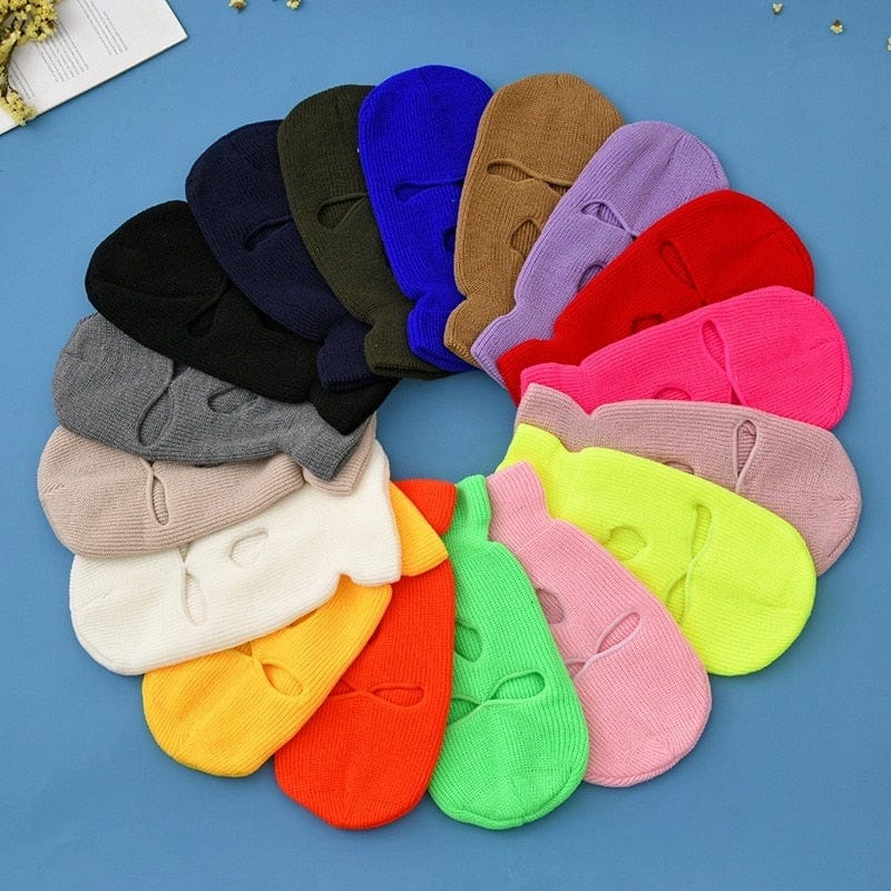 Rave Essentials Co. NEON Vibrant 3-Hole Ski Mask