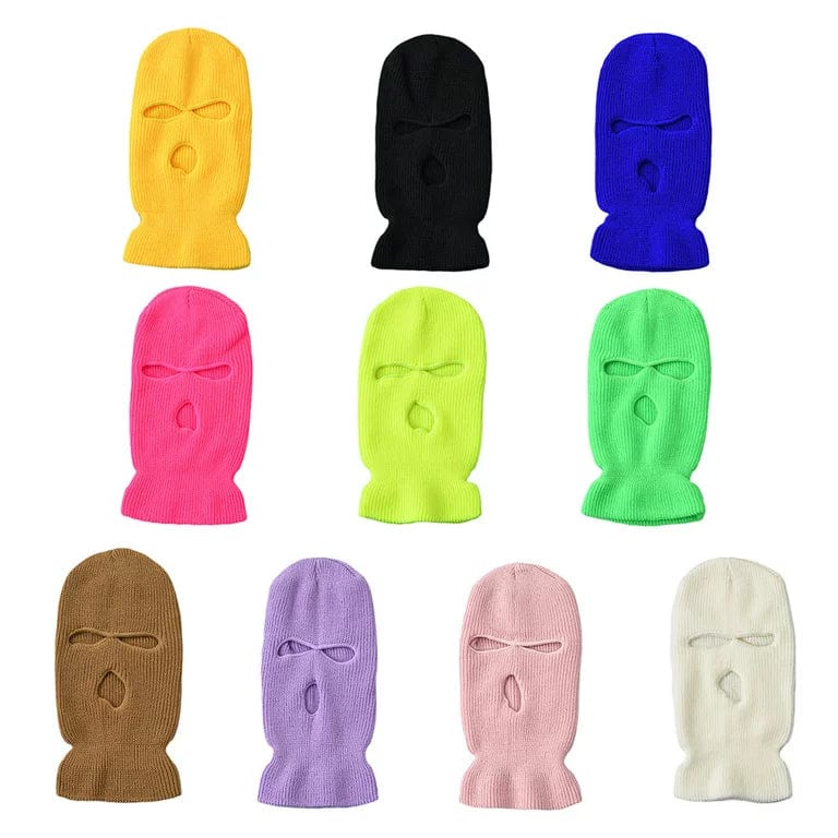 Rave Essentials Co. NEON Vibrant 3-Hole Ski Mask