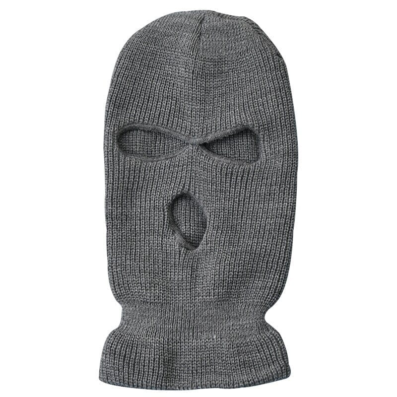 Rave Essentials Co. Light Gray NEON Vibrant 3-Hole Ski Mask