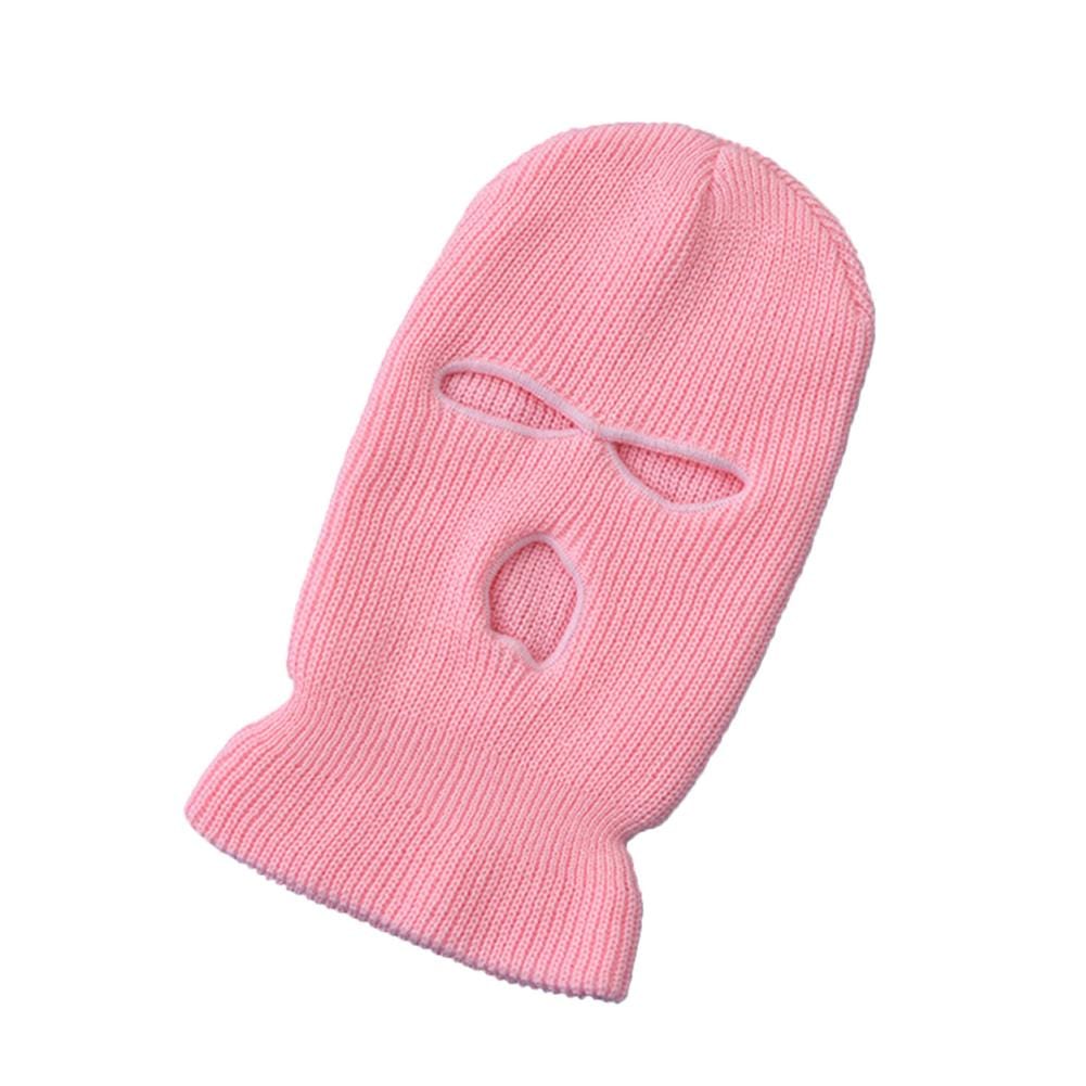 Rave Essentials Co. Pink NEON Vibrant 3-Hole Ski Mask