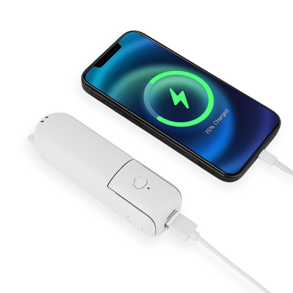 Rave Essentials Co. Power Bank Charger + Fan Hybrid