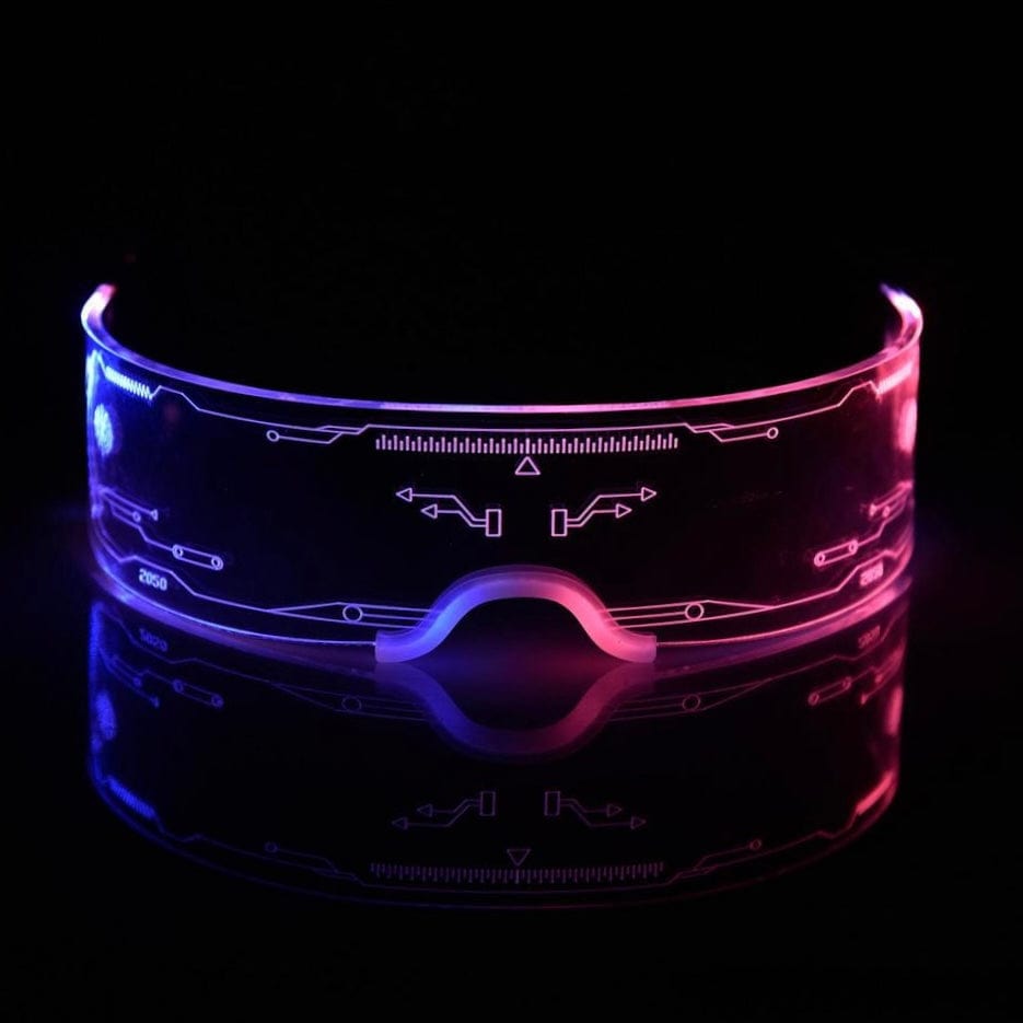 Futuristic LED Visor Glasses