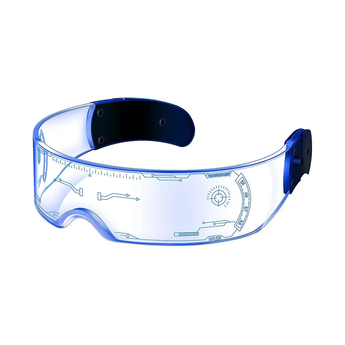 Rave-Essentials Co. Upgraded Bilateral Control RE® Holographic Visor Glasses