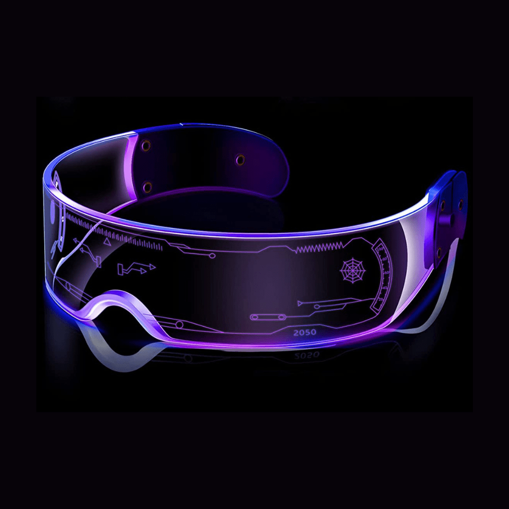 Rave-Essentials Co. Upgraded Bilateral Control RE® Holographic Visor Glasses