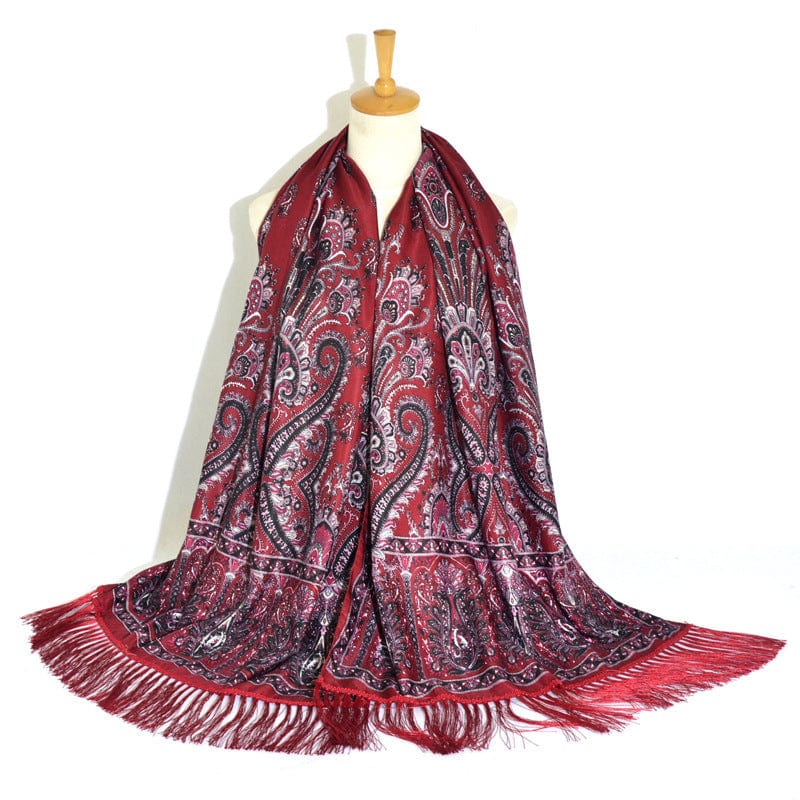 Rave Essentials Co. Wine Red / 175x70cm RE® Premium Ethnic Pashmina