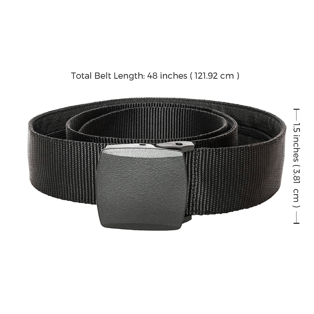 Rave Essentials Co. Black / 120cm Secret Zipper Stash Belt