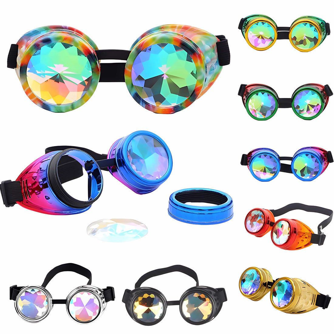 Rave-Essentials Co. Smooth SteamPunk™ Rave Goggles