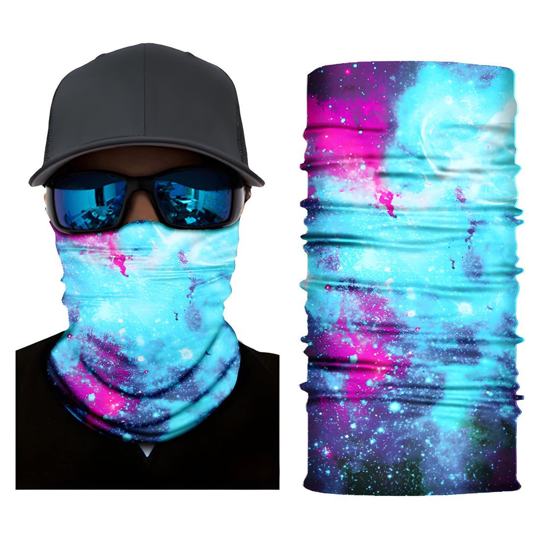 Rave Essentials Co. Bright Blue Unisex Festival Bandana - Cosmic Edition