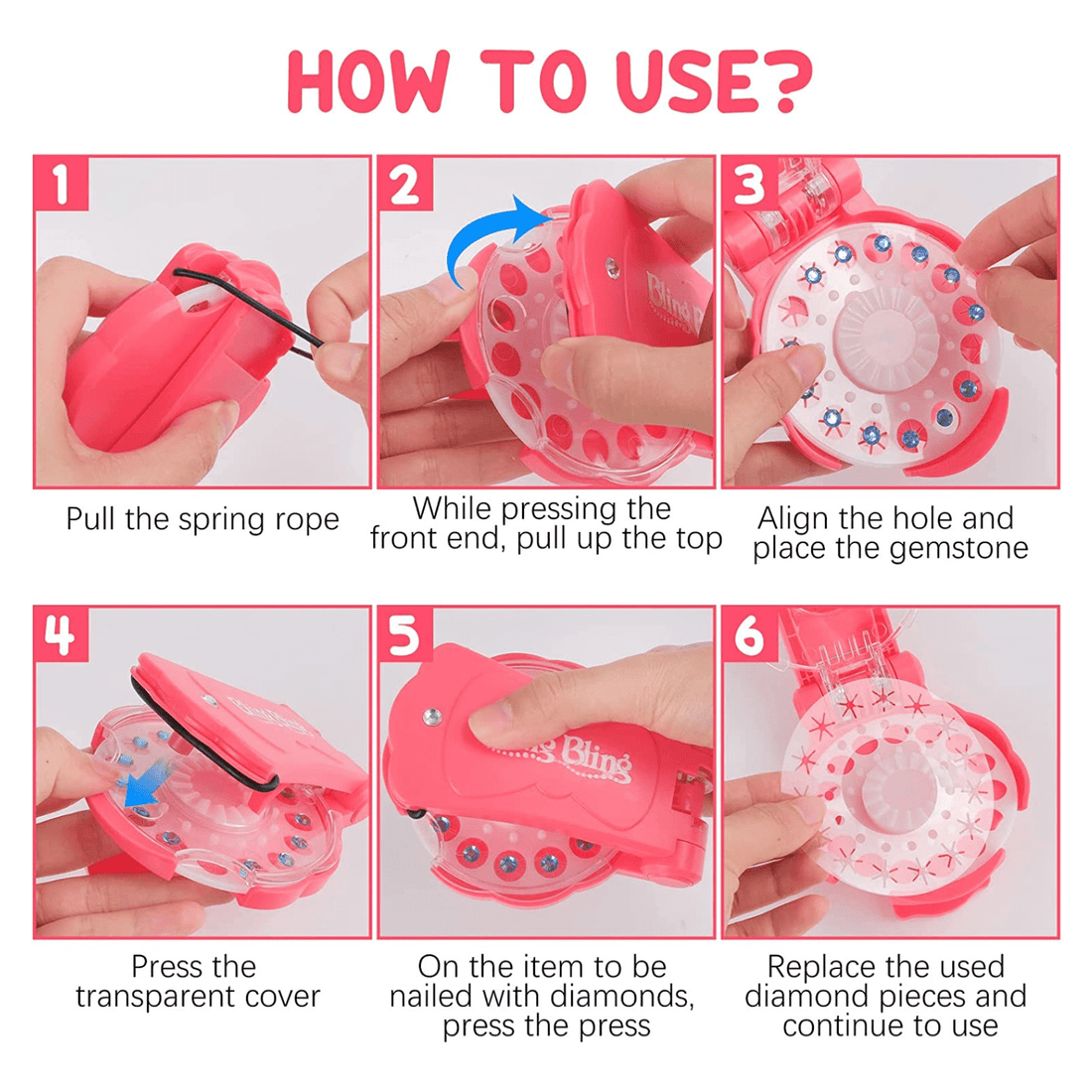 Rave-Essentials Co. Blingz™ Gemstone Hair Decorator