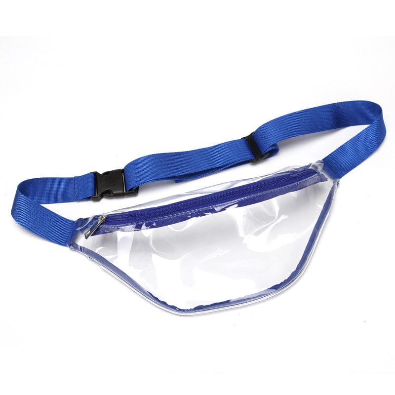 Rave-Essentials Co. Blue Essential Transparent Fanny Pack