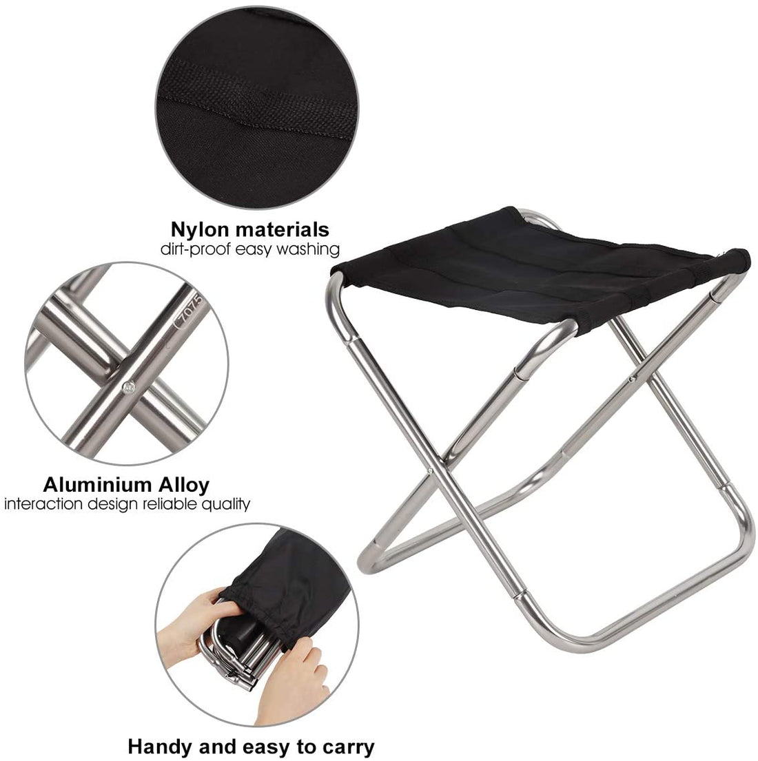 Rave-Essentials Co. Inforced™ Pocket Portable Rest Chair