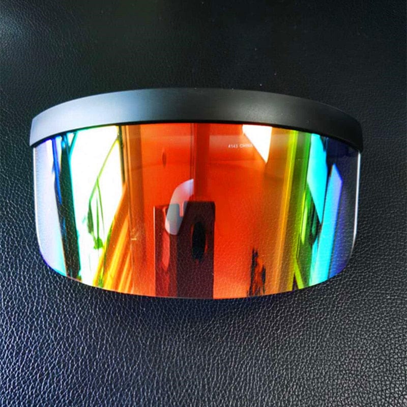 Rave-Essentials Co. 21 IRIDESCENT® Half-Face Shield Visor