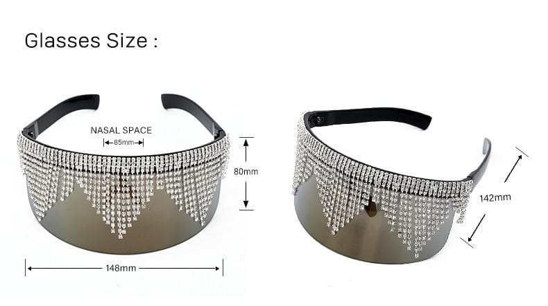 Rave-Essentials Co. Jewel Studded Fashion Visor