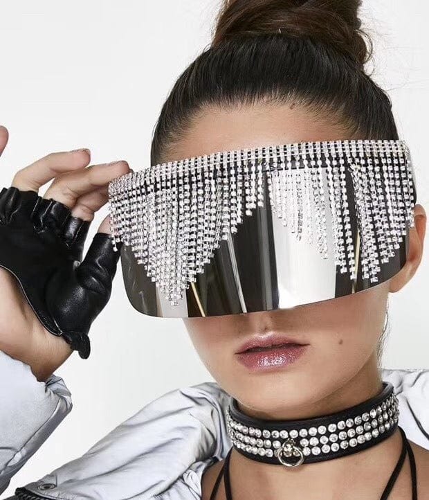Rave-Essentials Co. Jewel Studded Fashion Visor