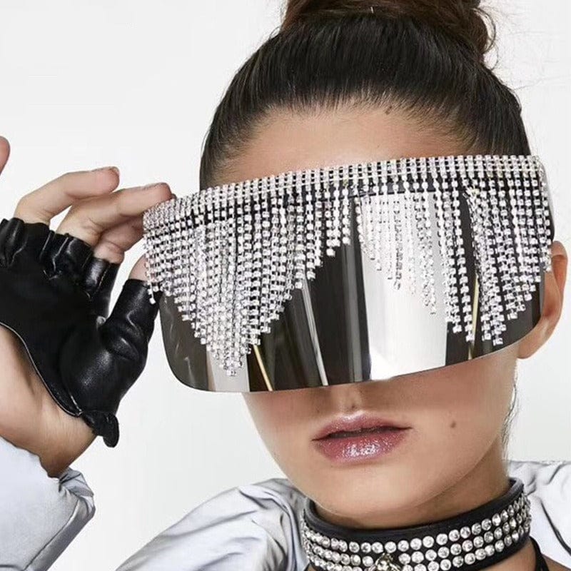 Rave-Essentials Co. Jewel Studded Fashion Visor