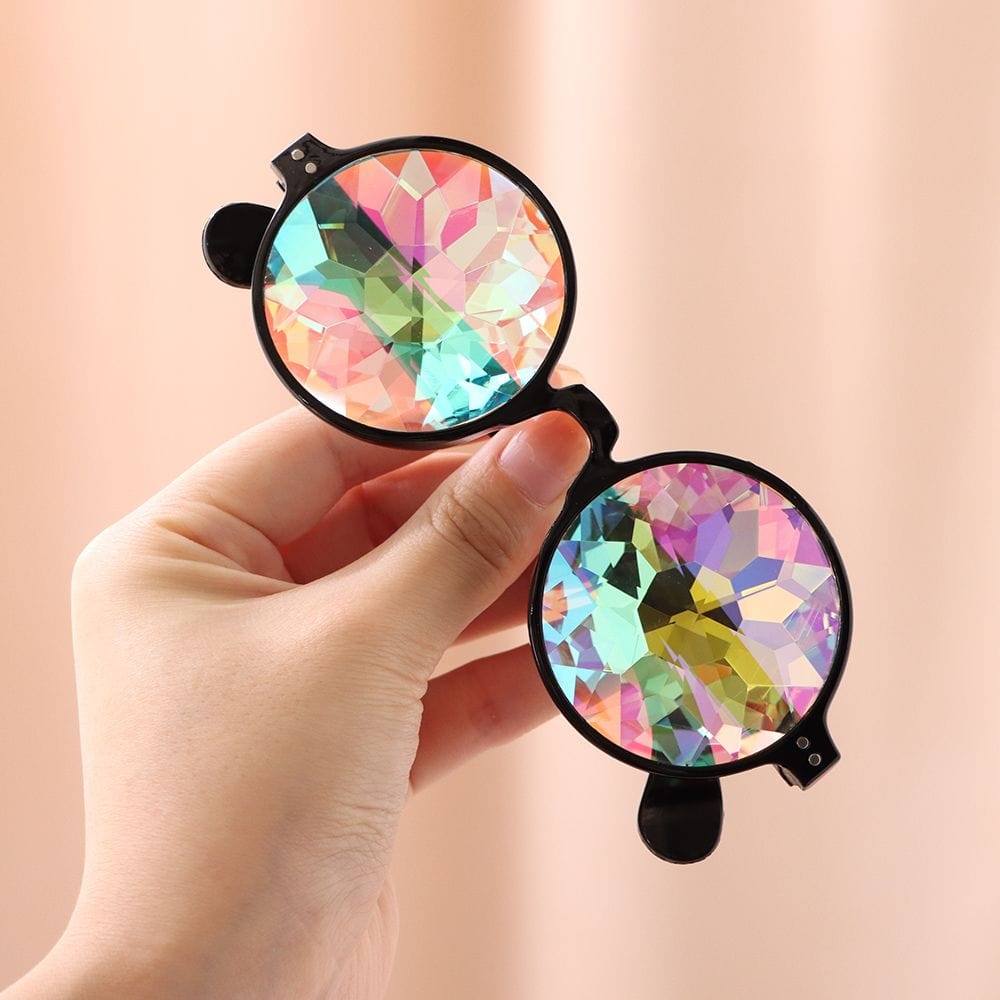 Rave-Essentials Co. Kaleidoscope Round-Eye Glasses