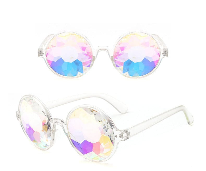 Rave-Essentials Co. Kaleidoscope Round-Eye Glasses