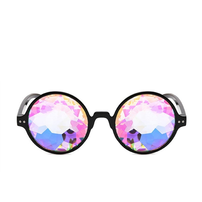 Rave-Essentials Co. Kaleidoscope Round-Eye Glasses