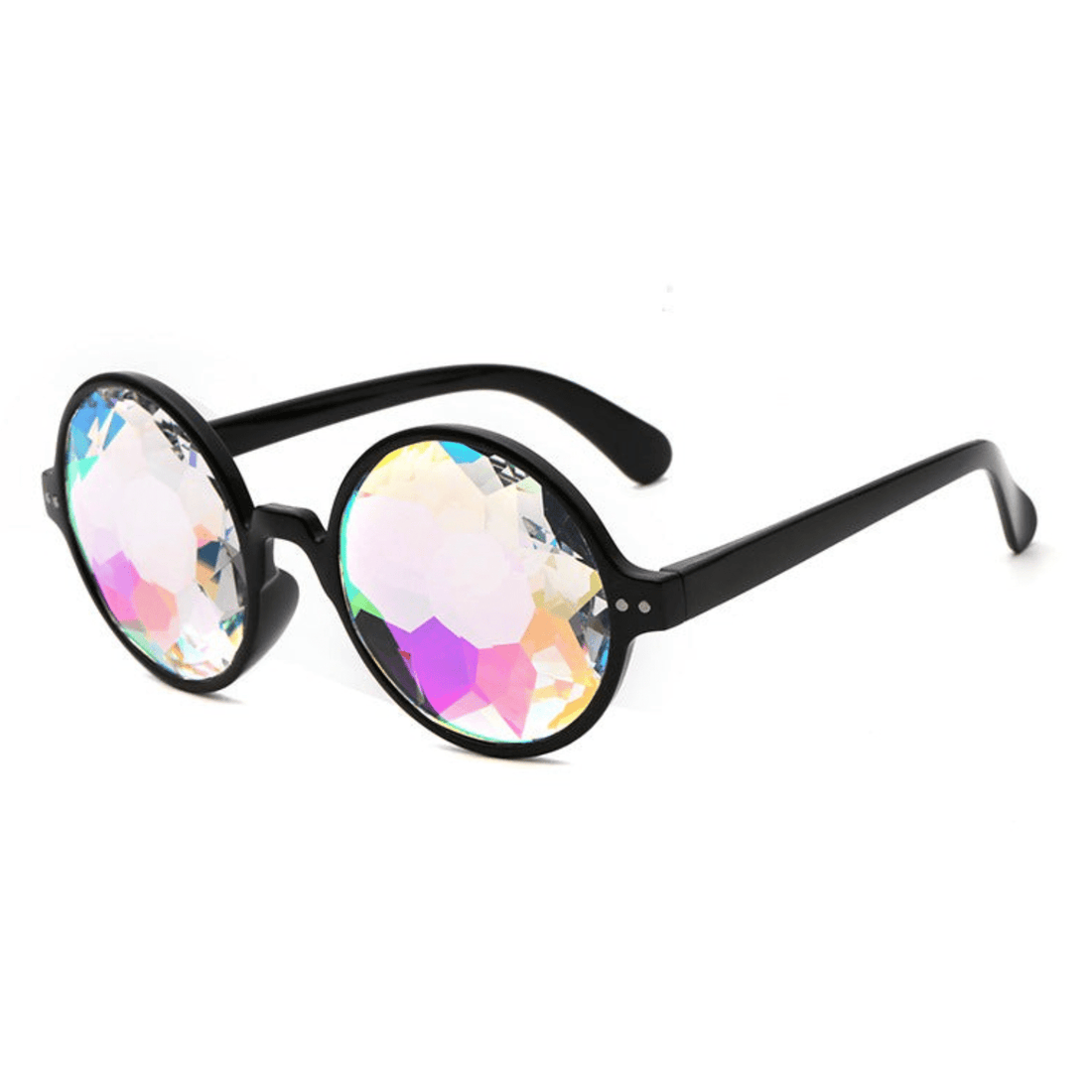 Rave-Essentials Co. Kaleidoscope Round-Eye Glasses