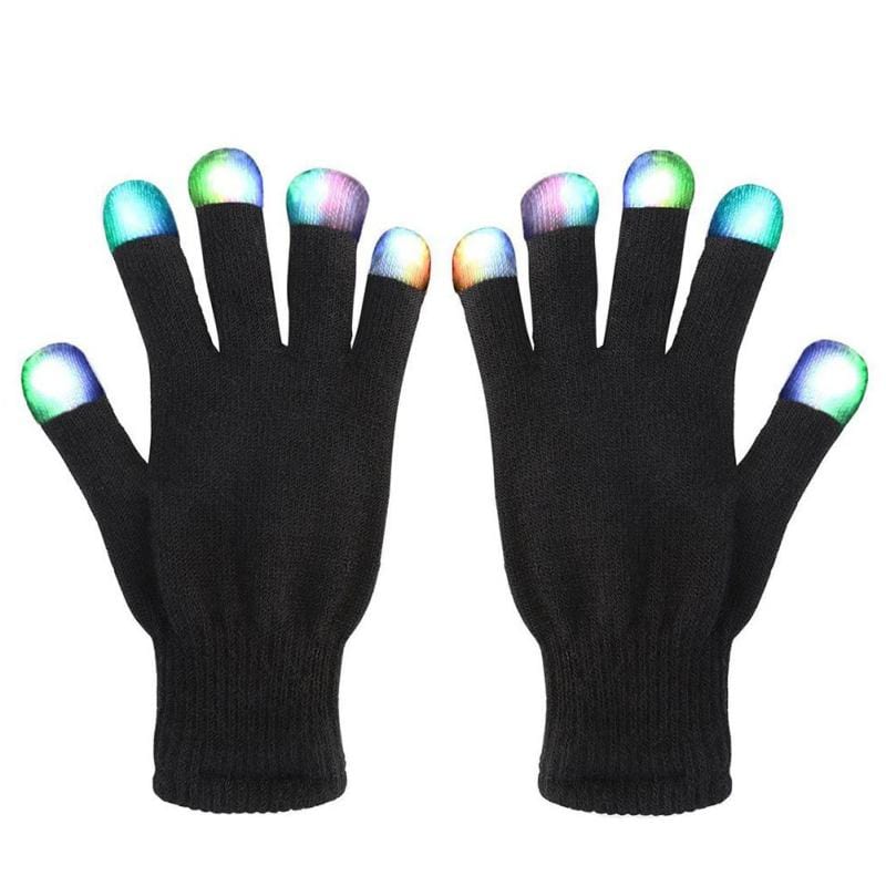 Rave-Essentials Co. Black KandiFlow™ Premium LED Lightshow Gloves