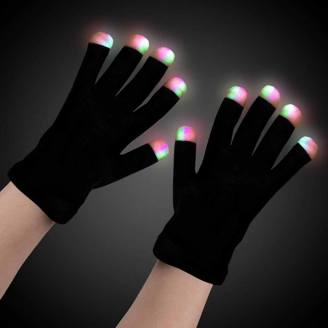 Rave-Essentials Co. Black KandiFlow™ Premium LED Lightshow Gloves
