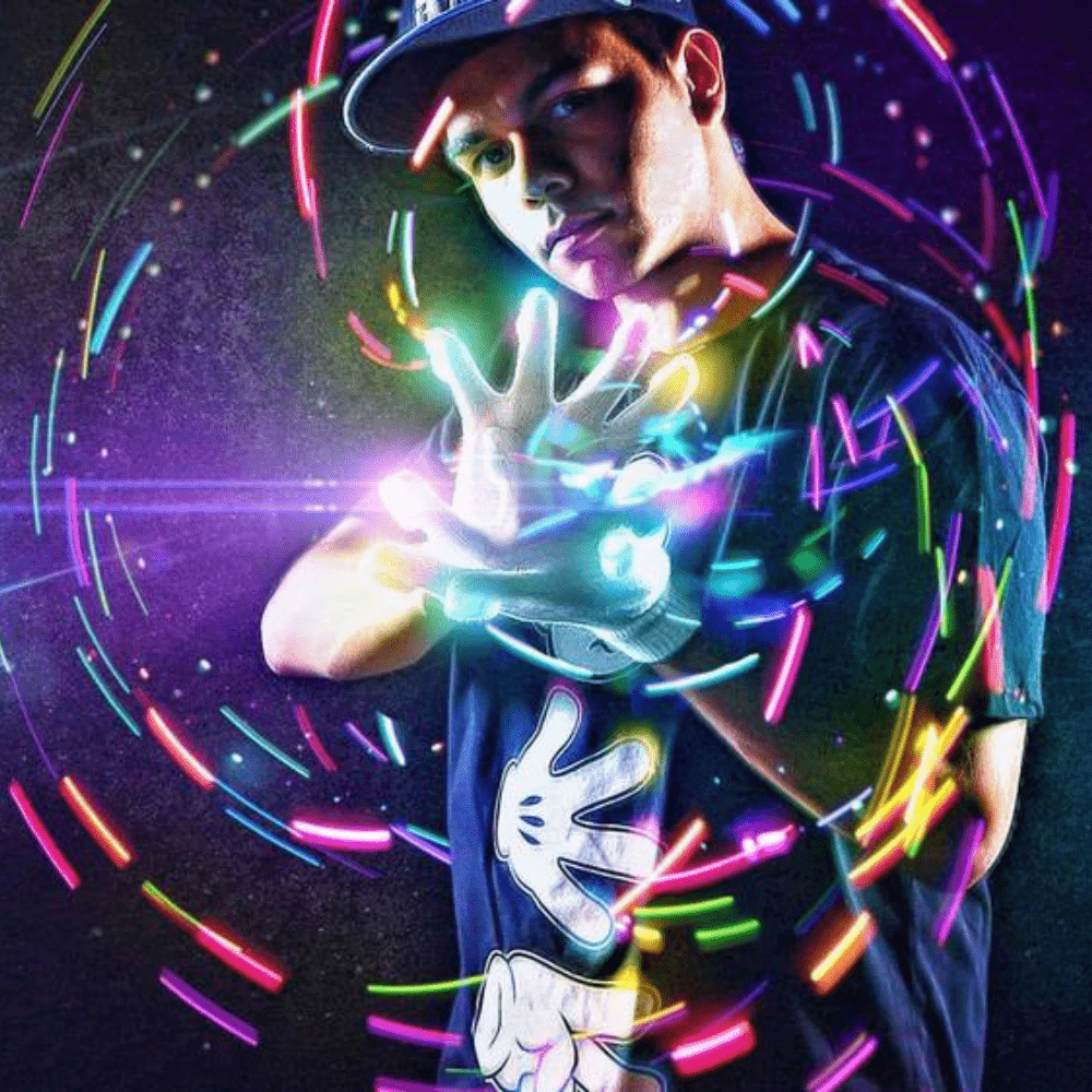 Rave-Essentials Co. Black KandiFlow™ Premium LED Lightshow Gloves