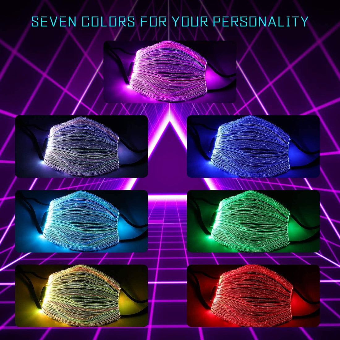 Rave-Essentials Co. LUMI™ Color Changing LED Face Mask