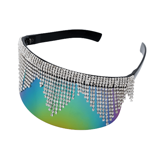 Rave-Essentials Co. LUX® Jewel Draped Visor