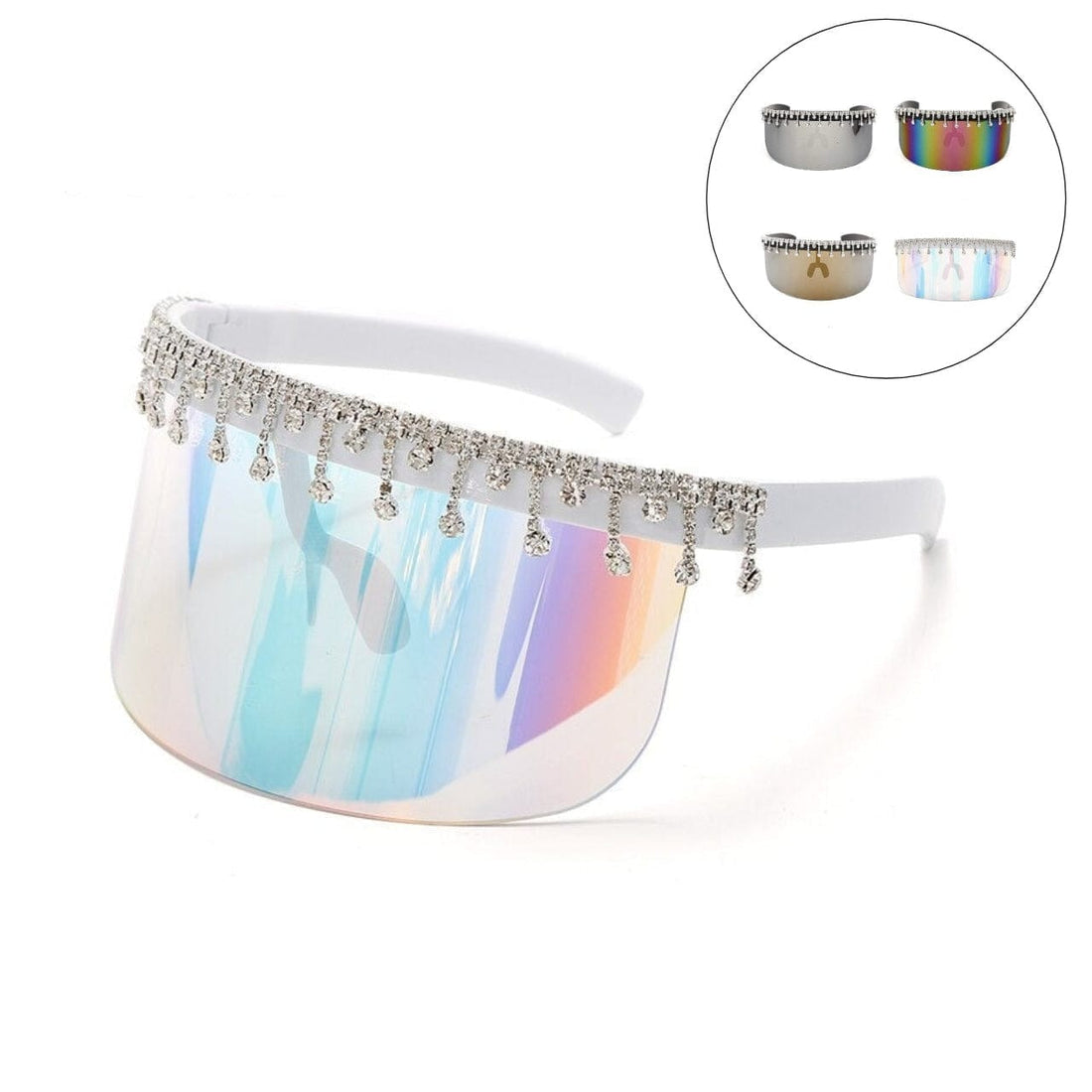 Rave-Essentials Co. LUX® Jewel Studded Shield Visor