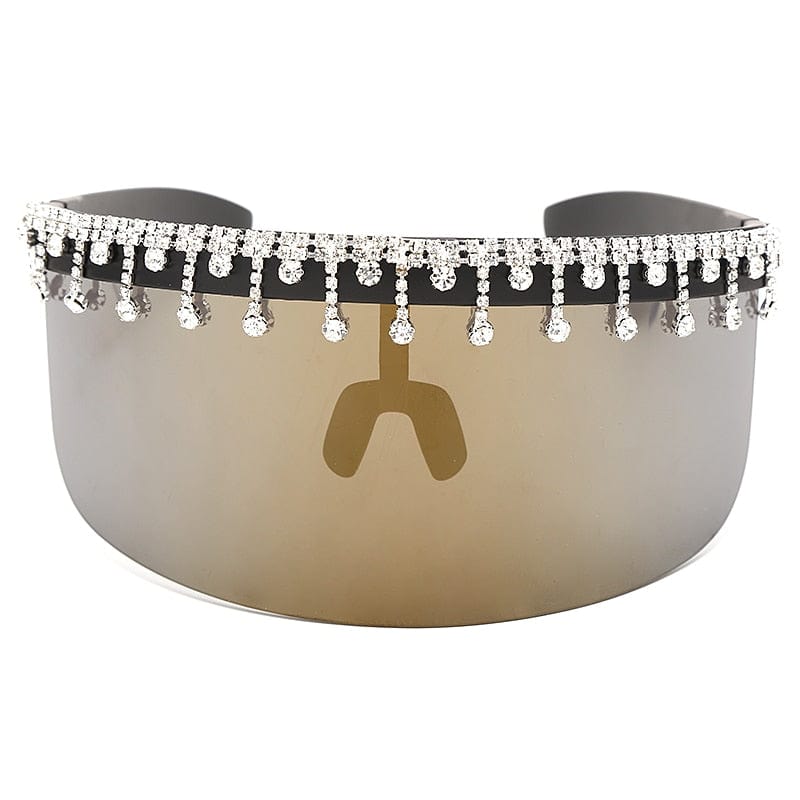 Rave-Essentials Co. 9 LUX® Jewel Studded Shield Visor