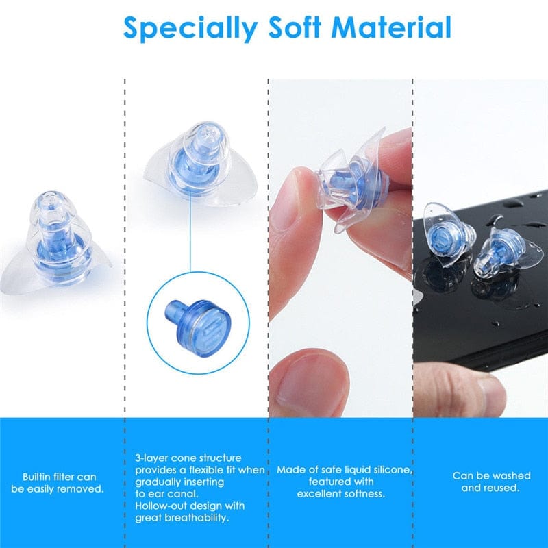 Rave-Essentials Co. PureTone™ High Clarity Reduction Earplugs