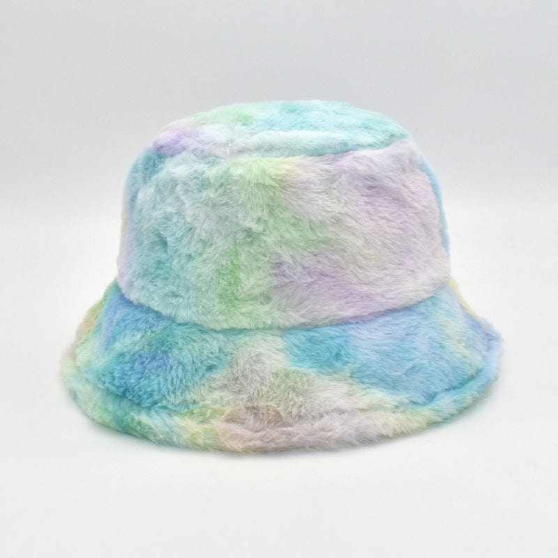 Rave-Essentials Co. Care Green purple Rainbow fisherman hat
