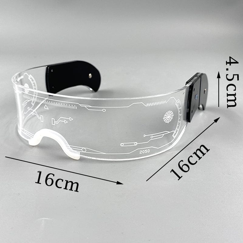 Rave-Essentials Co. Upgraded Bilateral Control RE® Holographic Visor Glasses